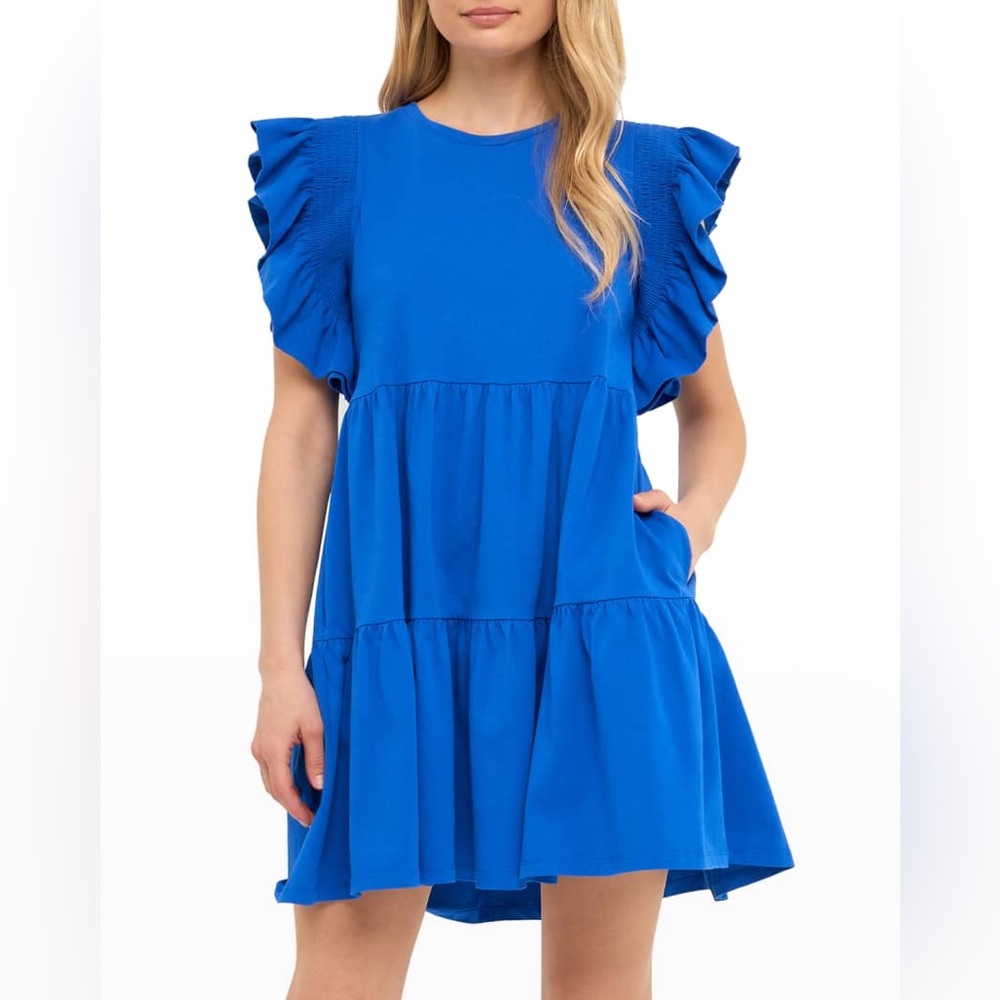 NWT. English Factory Ruffled Babydoll Dress